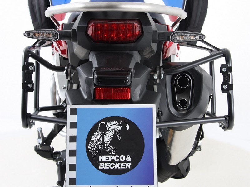Hepco & Becker Sidecarrier permanent mounted-black for Honda CRF1000L Africa Twin Adventure Sports from 2018 | 6539510 00 01