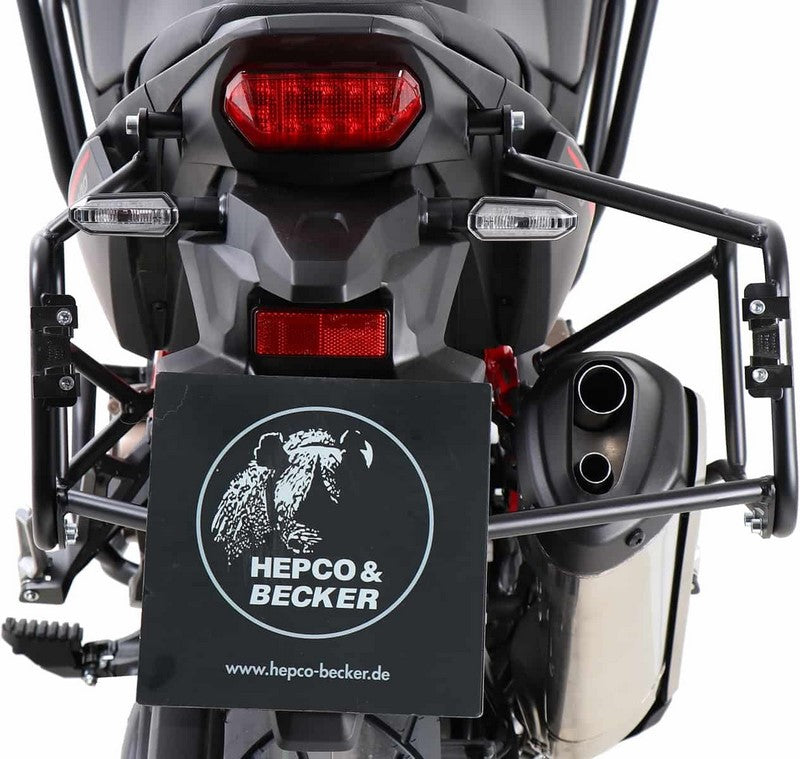 Hepco & Becker / ヘプコ&ベッカー Sidecarrier permanent mounted - black for Honda CRF 1100 L Africa Twin (2019-) | 6539521 00 01
