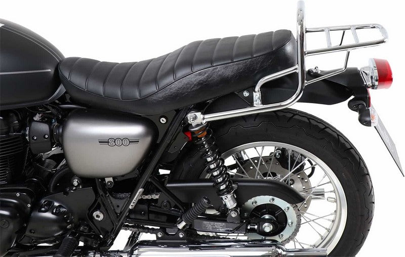 Hepco & Becker / ヘプコ&ベッカー Tube Topcasecarrier – chrome for Kawasaki W 800 Street/Cafe (2019-) | 6542541 01 02