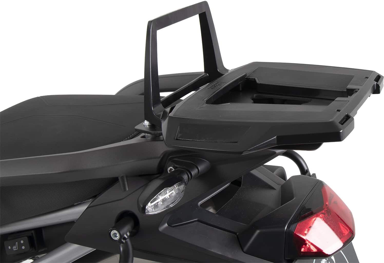 Hepco and Becker / ヘプコアンドベッカー Alurack top case carrier black for combination with original rear rack for Triumph Tiger 850 Sport (2021-) | 6557613 01 01
