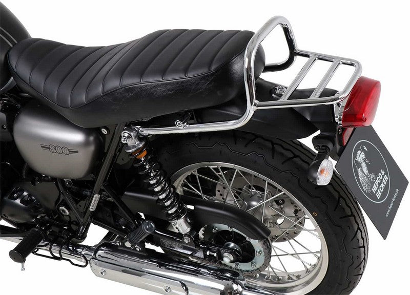 Hepco & Becker / ヘプコ&ベッカー Tube Topcasecarrier – chrome for Kawasaki W 800 Street/Cafe (2019-) | 6582541 01 02