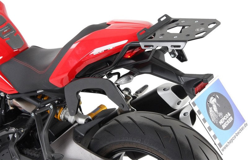 Hepco & Becker Minirack soft luggage rear rack for Ducati Monster 1200 S from 2017 | 6607562 01 01
