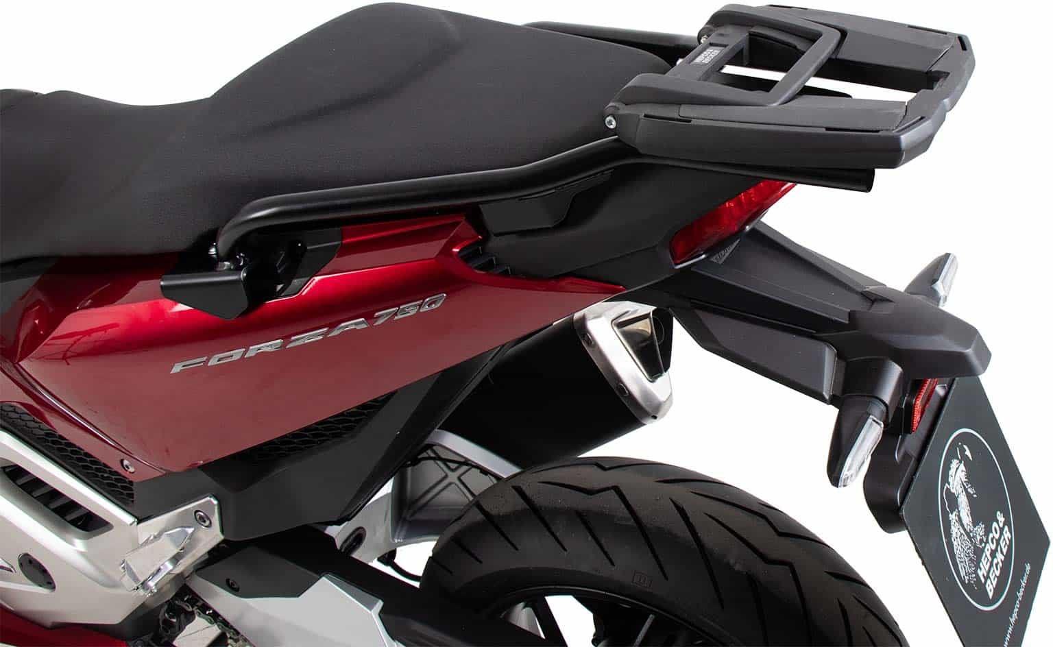 Hepco and Becker / ヘプコアンドベッカー Easyrack topcasecarrier black for Honda Forza 750 (2021-) | 6619528 01 01