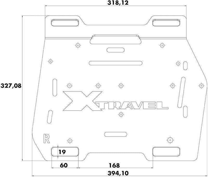 Hepco & Becker / ヘプコ&ベッカー Xtravel Basic spare holding plate right side | 700010707