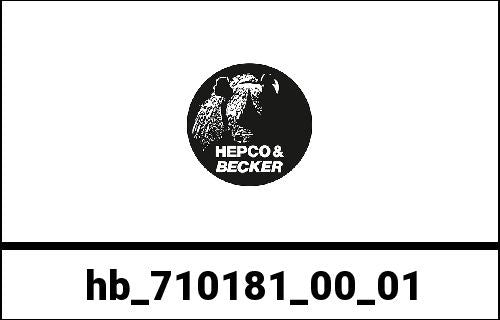 Hepco & Becker / ヘプコ&ベッカー Hinge cover metal mounting strip black for Hepco&Becker Gobi sidecase | 710181 00 01