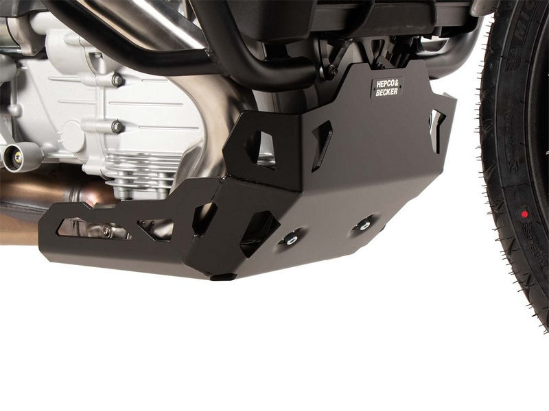Hepco & Becker エンジンプロテクションプレート ブラック Moto Guzzi Stelvio (2024-) | 810560 00 01
