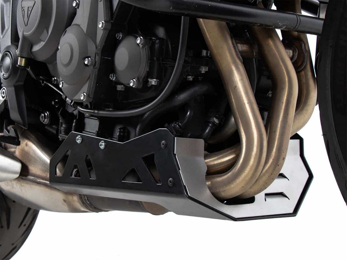 ヘプコ＆ベッカー エンジンアンダーガード  シルバー/ブラック  Triumph トライデント660 | 8107612 00 91