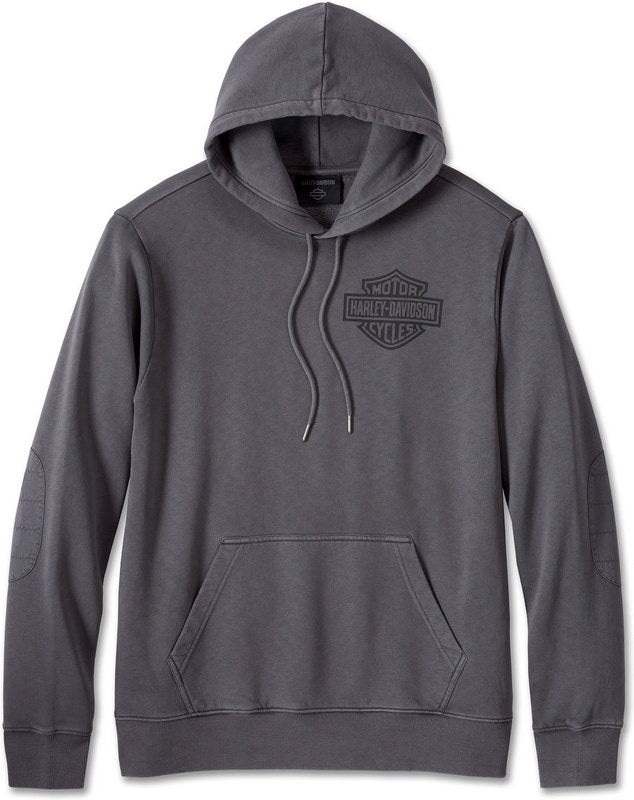 Harley-Davidson Men'S Bar & Shield 3D Hoodie  Blackened Pearl | 96013-24VM
