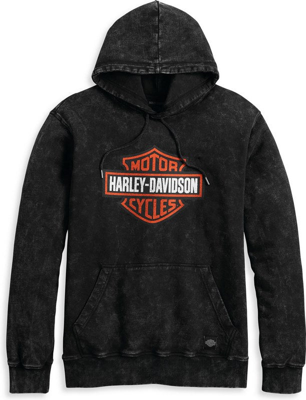 Harley-Davidson Men'S Westcoast Bar & Shield Hoodie  Black Beauty | 96021-23VM