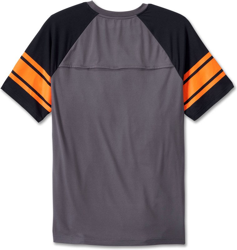 Harley-Davidson Tee-Knit  Colorblock-Design-Blackened Pearl | 96033-24VM