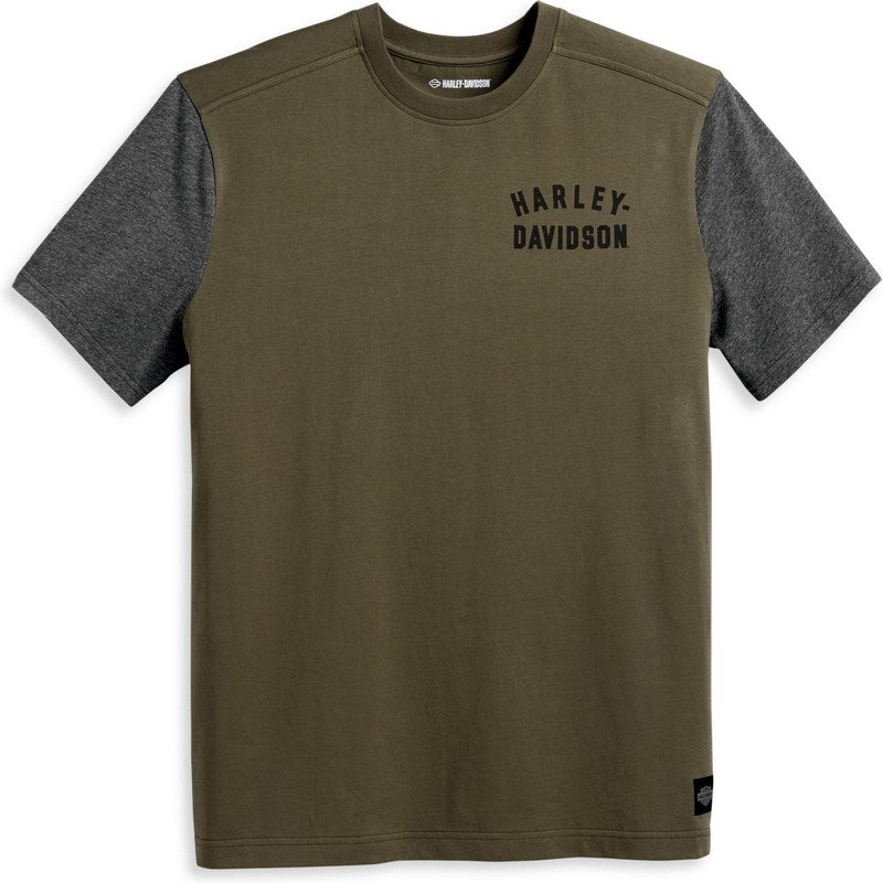 Harley-Davidson Tee-Knit  Colorblock-Design-Grape Leaf | 96045-23VM