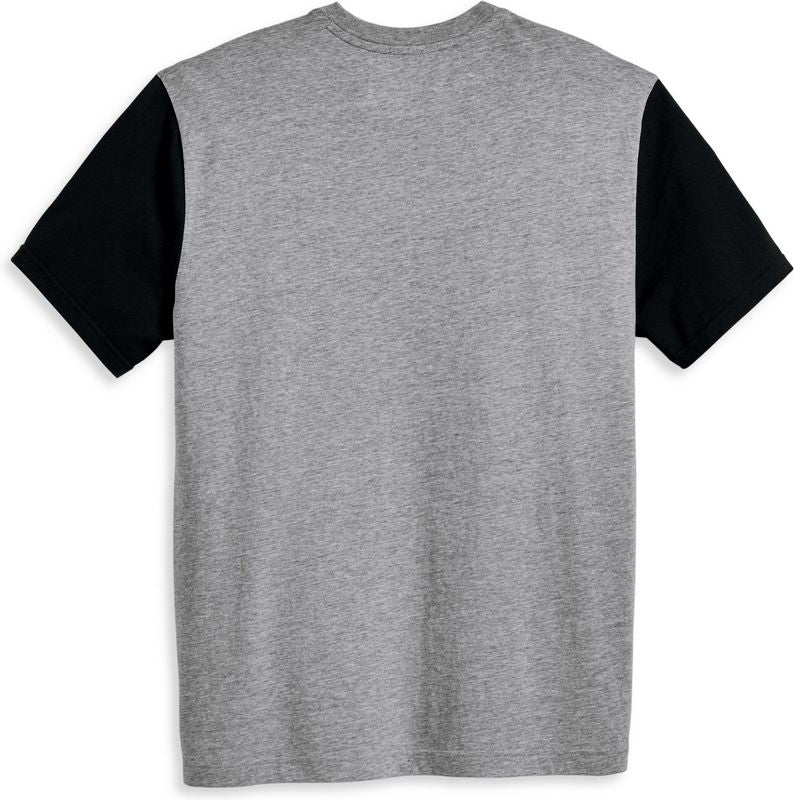 Harley-Davidson Men'S Staple Colorblock Tee  Colorblock-Design-Heather Grey | 96046-23VM