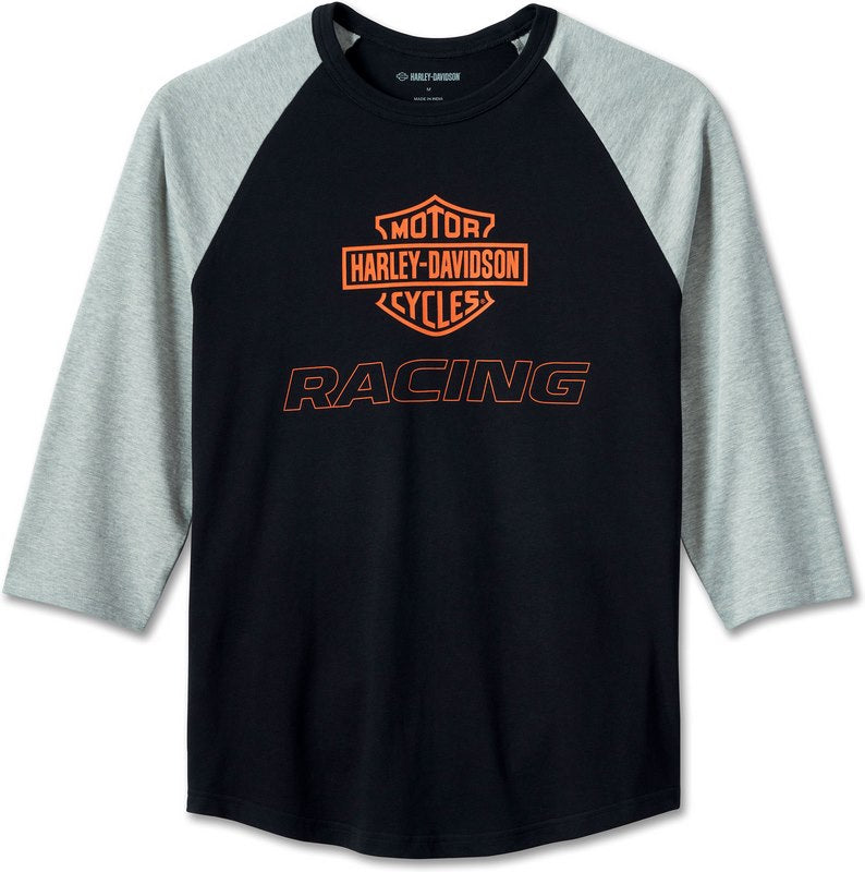 Harley-Davidson Tee-Knit  Colorblock-Design-Black Beauty | 96046-24VM