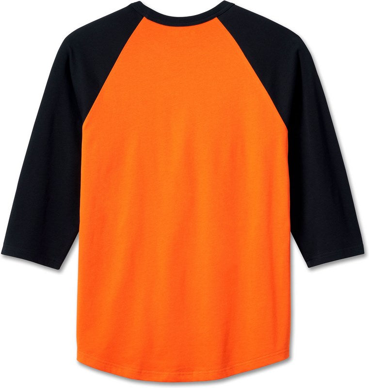 Harley-Davidson Tee-Knit  Colorblock-Design-Harley Orange | 96047-24VM