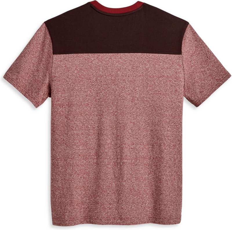 Harley-Davidson Tee-Knit  Colorblock-Design-Russet Brown | 96048-23VM