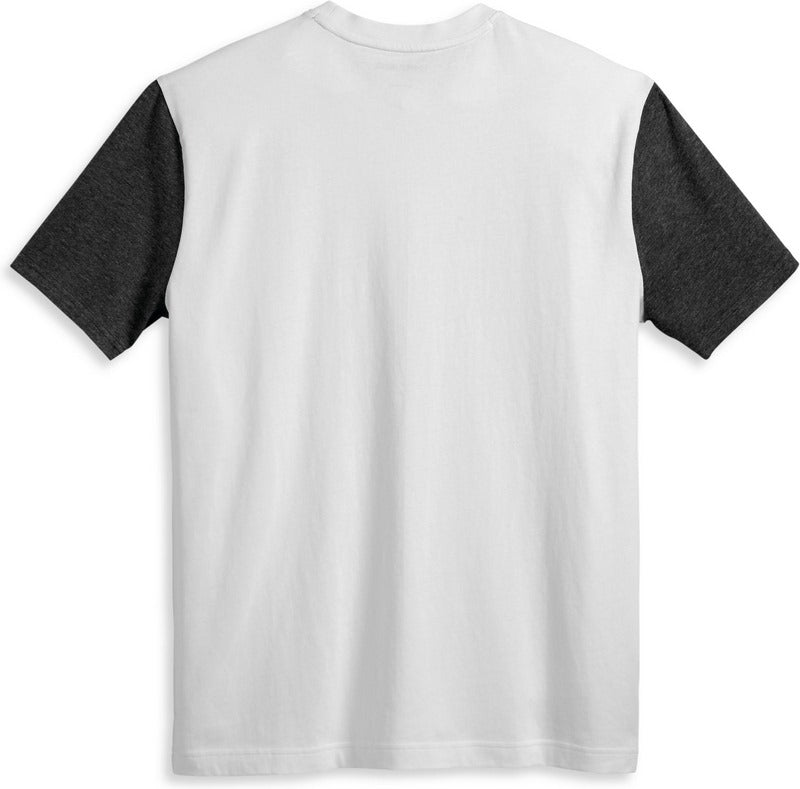 Harley-Davidson Tee-Knit  Colorblock-Design-Bright White | 96052-23VM