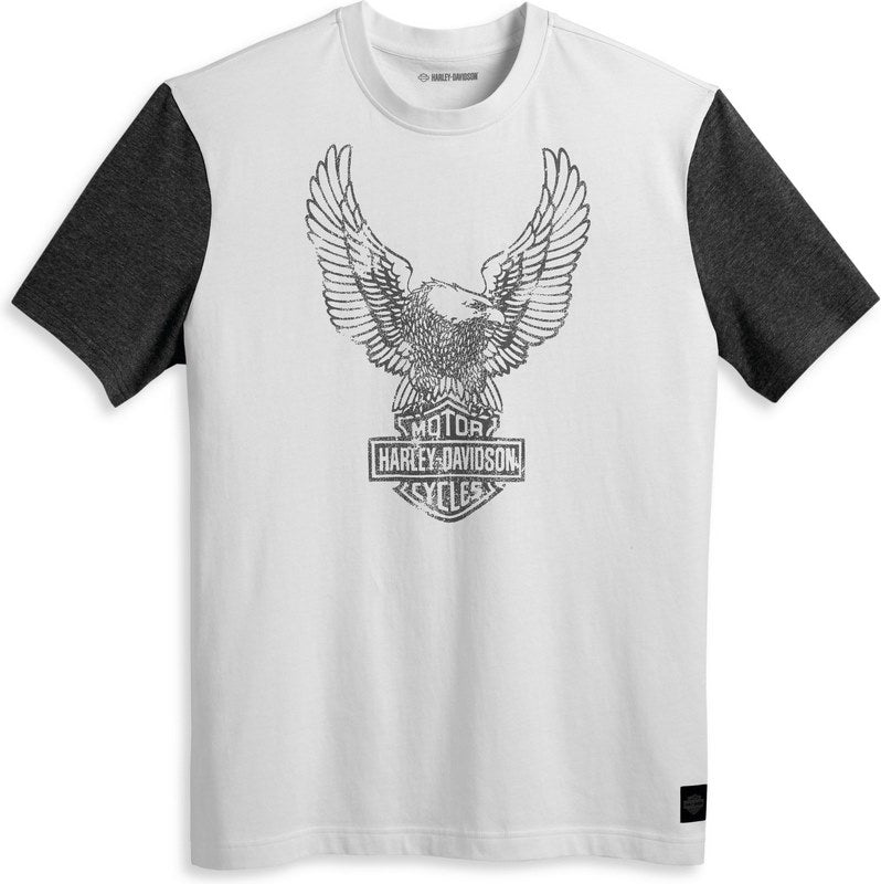 Harley-Davidson Tee-Knit  Colorblock-Design-Bright White | 96052-23VM