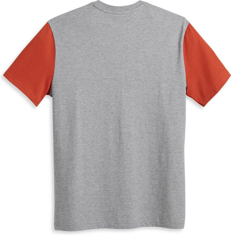 Harley-Davidson Tee-Knit  Colorblock-Design-Gray | 96053-23VM