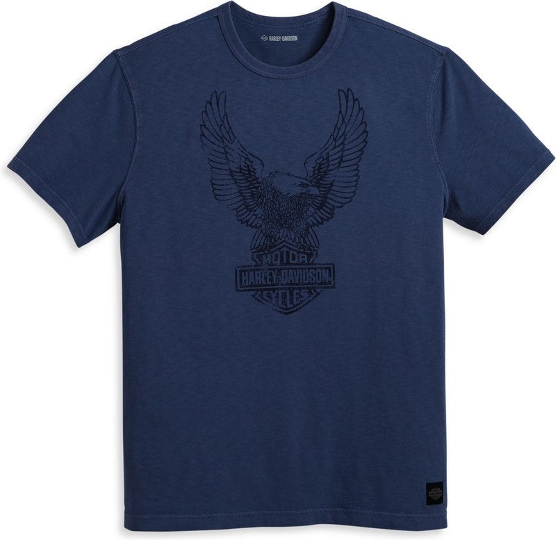 Harley-Davidson Men'S Road Captain Tee  Grey Blue | 96056-23VM