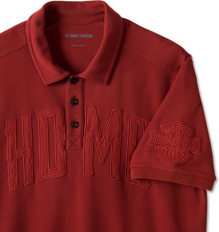 Harley-Davidson Polo-Knit  Russet Brown | 96056-24VM