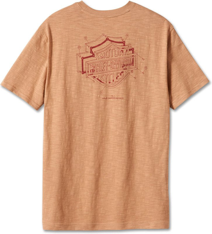 Harley-Davidson Tee-Knit  Tannin | 96064-24VM