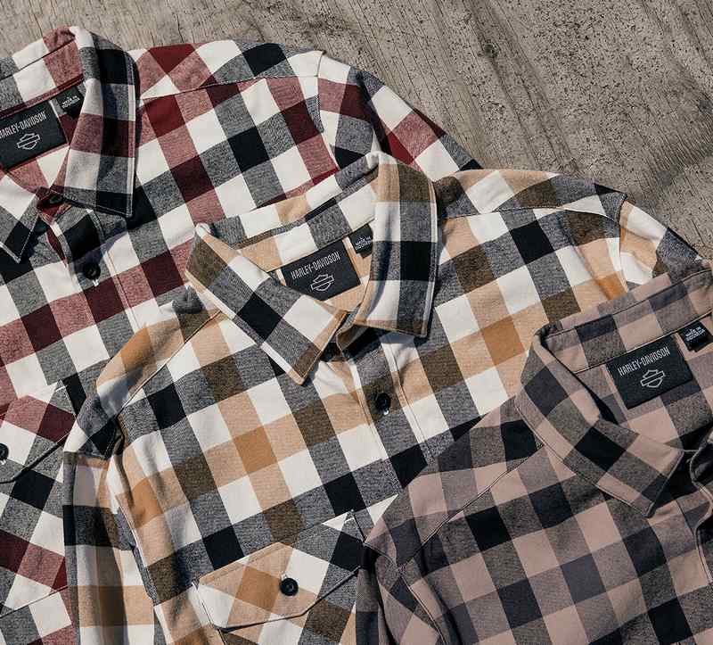 Harley-Davidson Shirt-Woven  Black Plaid | 96067-24VM