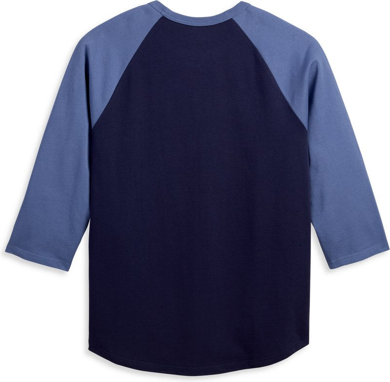 Harley-Davidson Tee-Knit  Colorblock-Design-Peacoat | 96078-23VM