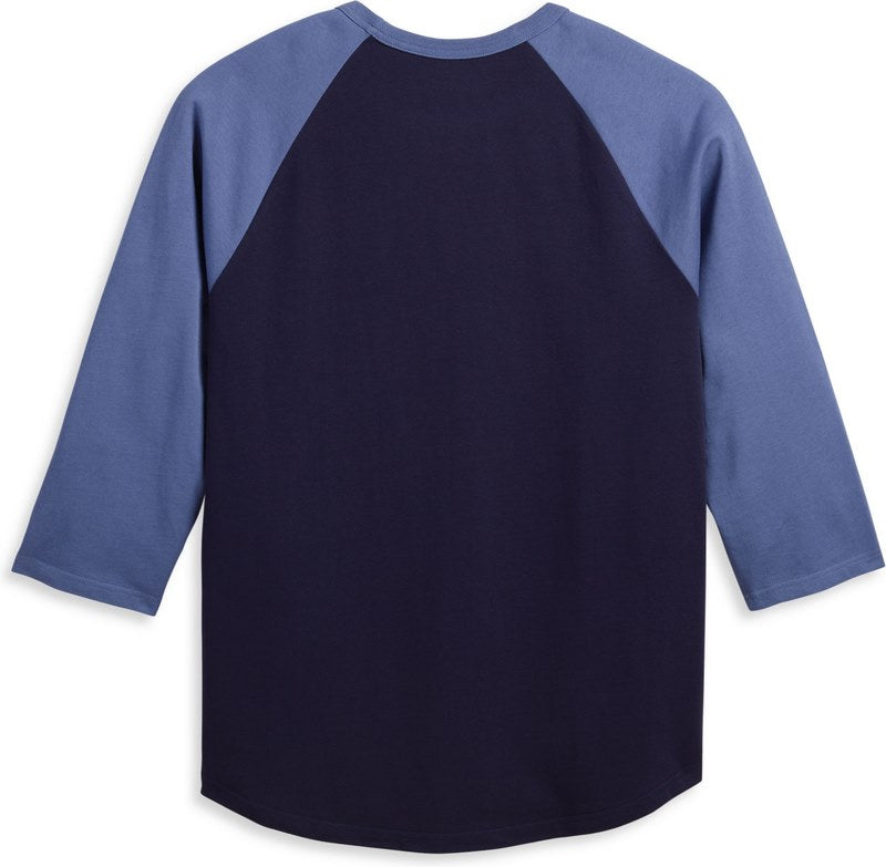 Harley-Davidson Tee-Knit  Colorblock-Design-Peacoat | 96078-23VM