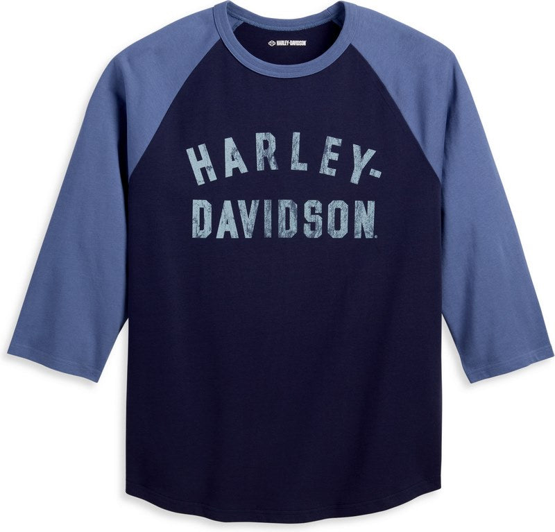 Harley-Davidson Tee-Knit  Colorblock-Design-Peacoat | 96078-23VM