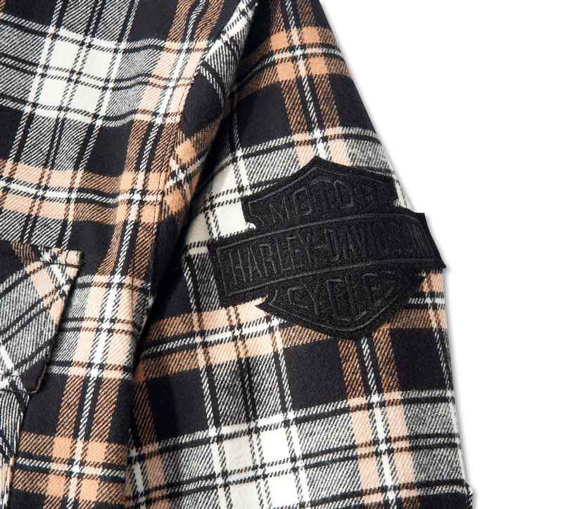 Harley-Davidson Shirt-Woven  Light Brown Plaid | 96081-24VM