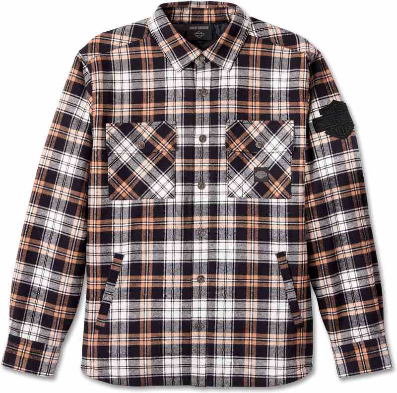 Harley-Davidson Shirt-Woven  Light Brown Plaid | 96081-24VM