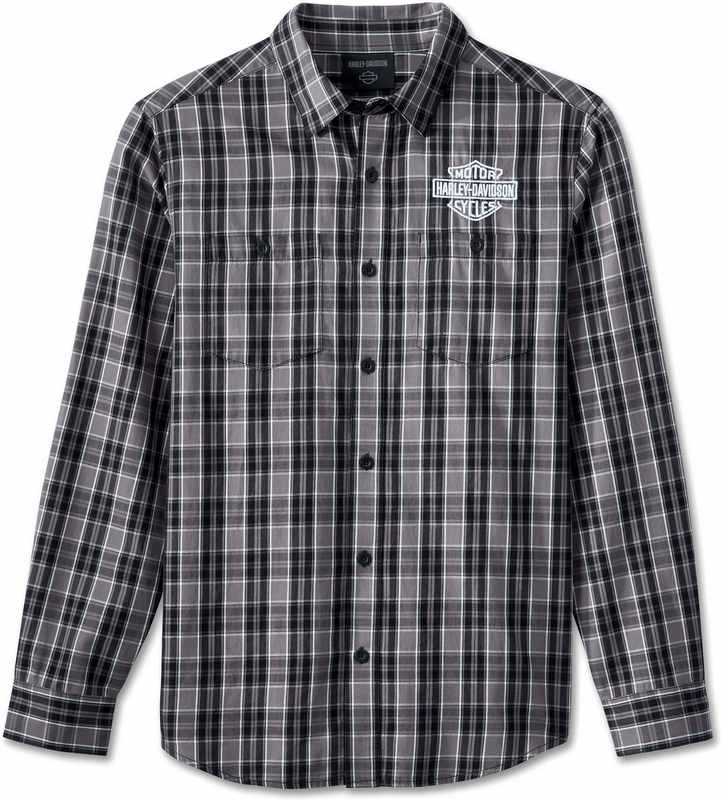 Harley-Davidson Shirt-Woven  Black Plaid | 96082-24VM