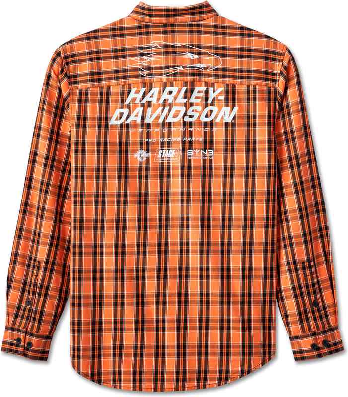 Harley-Davidson Shirt-Woven  Orange Plaid | 96083-24VM