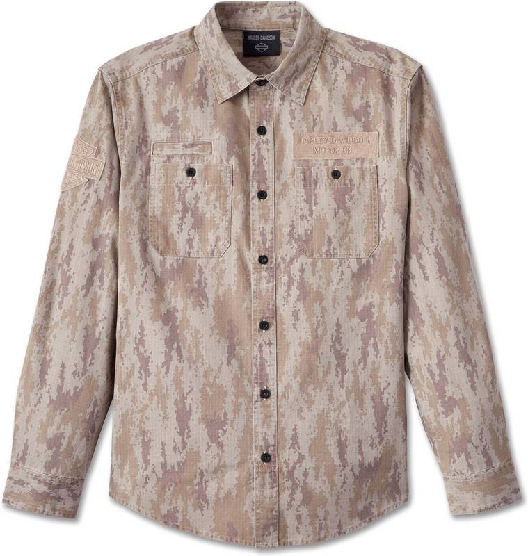 Harley-Davidson Shirt-Woven  Camouflage | 96086-24VM