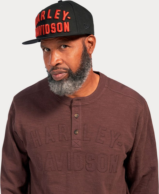 Harley-Davidson Henley-Knit  Java | 96089-23VM