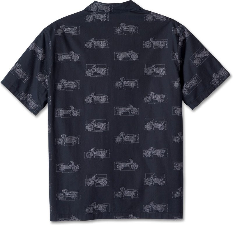 Harley-Davidson Shirt-Woven  Individual all-over print | 96095-24VM