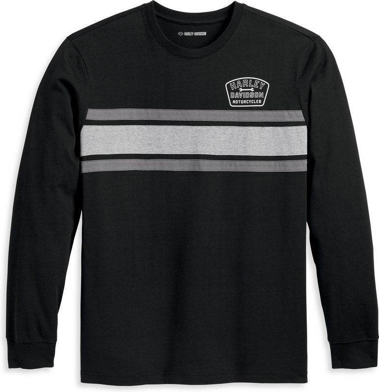 Harley-Davidson Tee-Knit  Colorblock-Design-Black Beauty | 96097-23VM