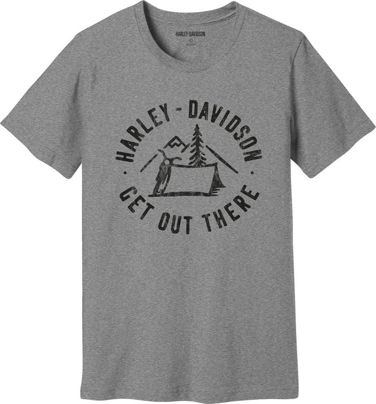 Harley-Davidson Men'S Adrenaline Junky Tee  Light Gray Heather | 96111-23VM
