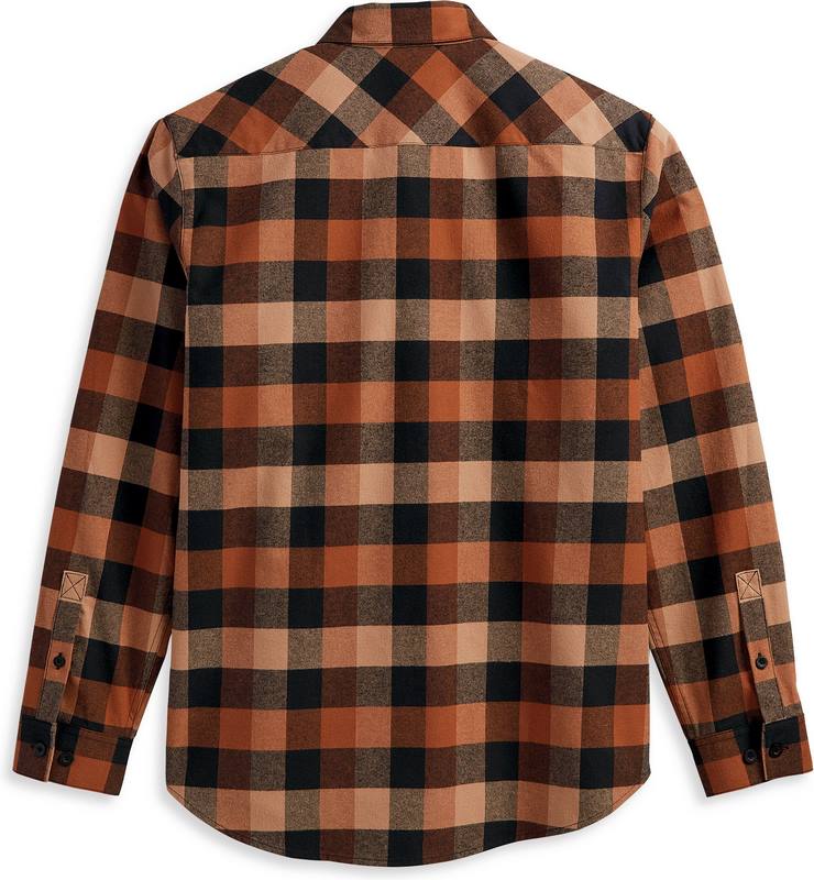 Harley-Davidson Men'S Essence Shirt  Black Plaid | 96117-23VM