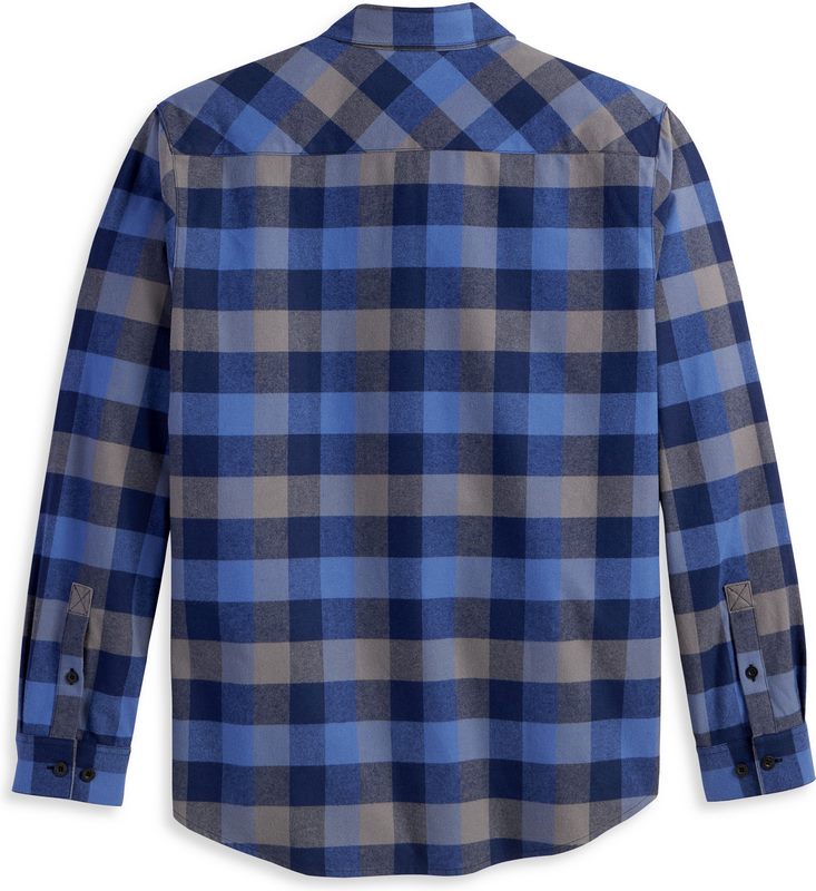 Harley-Davidson Shirt-Woven  Blue Plaid | 96118-23VM