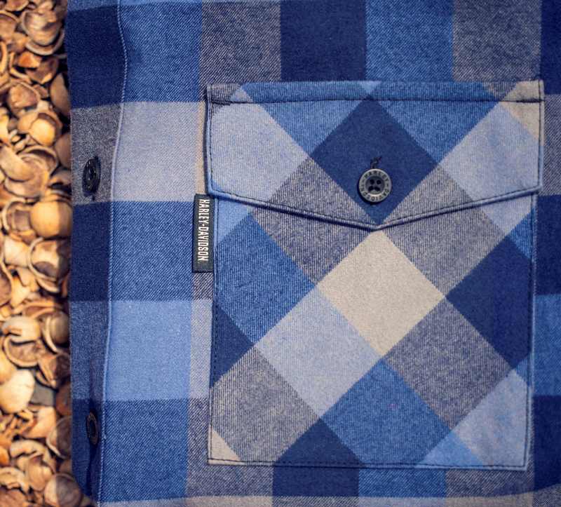 Harley-Davidson Shirt-Woven  Blue Plaid | 96118-23VM