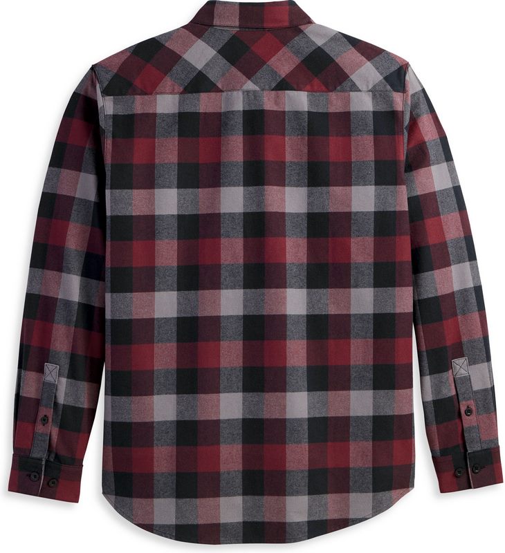 Harley-Davidson Men'S Essence Shirt  Red Checkered | 96120-23VM