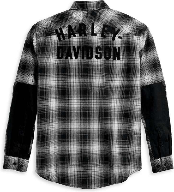 Harley-Davidson Men'S Safari Flannel  Black Plaid | 96121-23VM