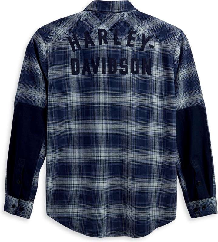 Harley-Davidson Shirt-Woven  Blue Plaid | 96122-23VM