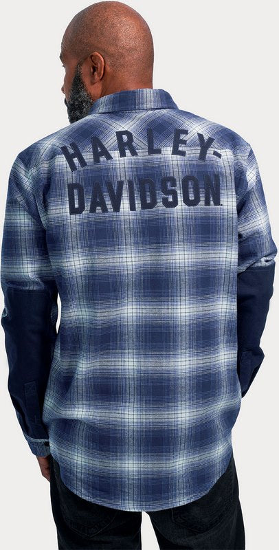 Harley-Davidson Shirt-Woven  Blue Plaid | 96122-23VM