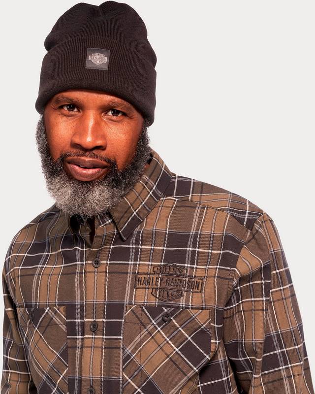 Harley-Davidson Men'S Staple Shirt  Olive Plaid | 96126-23VM