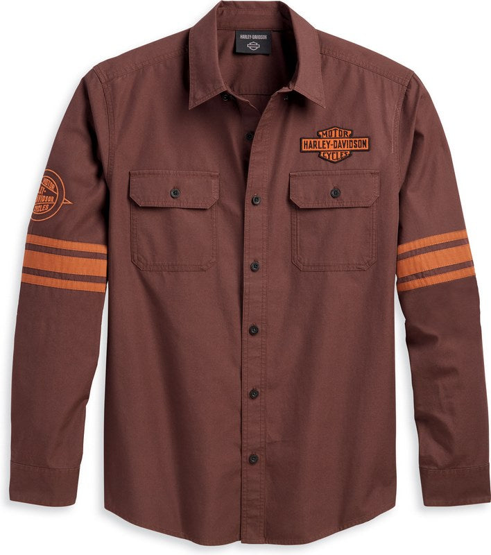 Harley-Davidson Shirt-Woven  Java | 96130-23VM