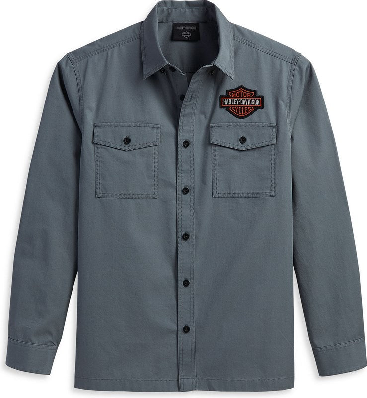 Harley-Davidson Shirt-Woven  Stormy Weather | 96132-23VM