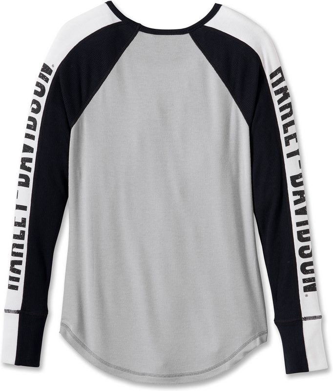 Harley-Davidson Tee-Knit  Colorblock-Design-Vapor Blue | 96144-24VW