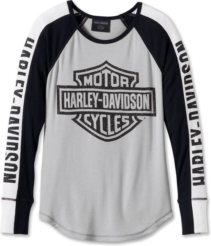 Harley-Davidson Tee-Knit  Colorblock-Design-Vapor Blue | 96144-24VW